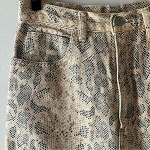 JORDACHE Basics Vintage High Waist Snakeskin Jeans
